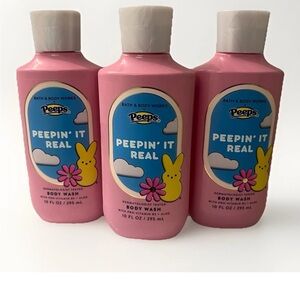 Bath & Body Works Peeps 'Peepin' It Real' Body Wash, Set of 3, New